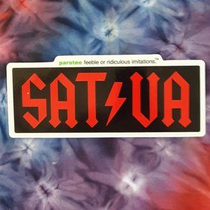 Sativa Vinyl Decal Sticker 5.5" Parotee Hippie Mota 420 Weed Smokje Herb Pot